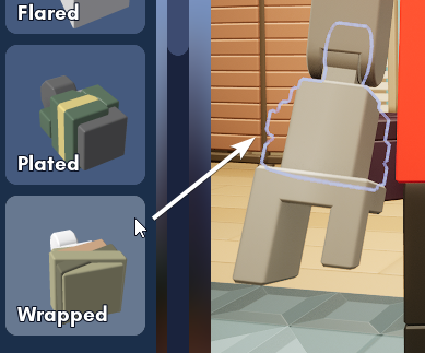 Click and dragging to equip