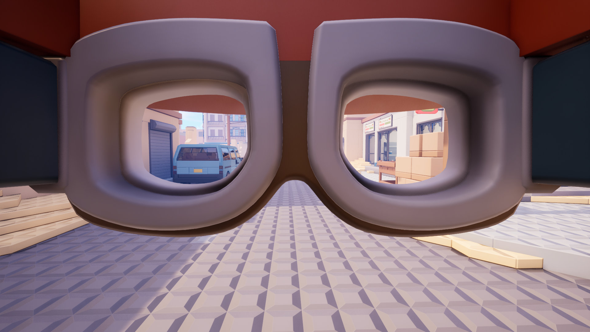 Accessories being visible when you toggle freeze camera in first person view