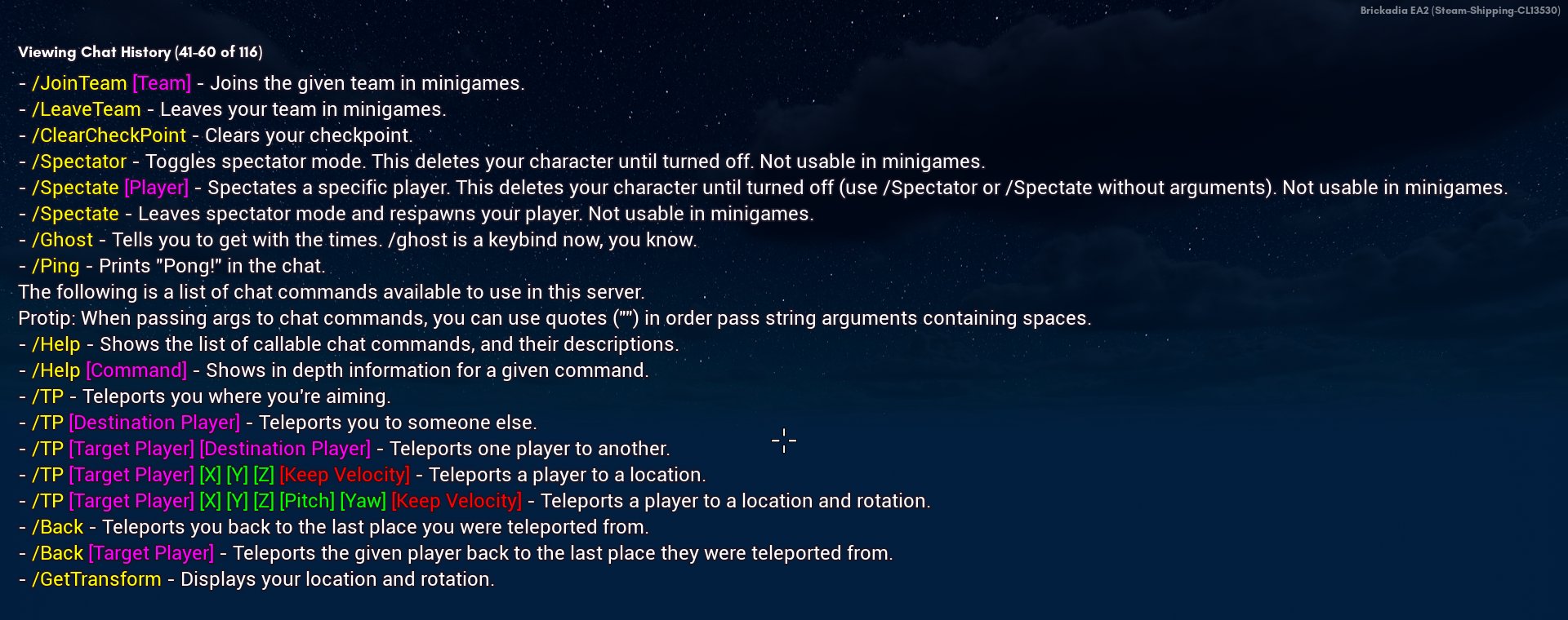 Screenshot of chat with Max Displayed Messages set to 20