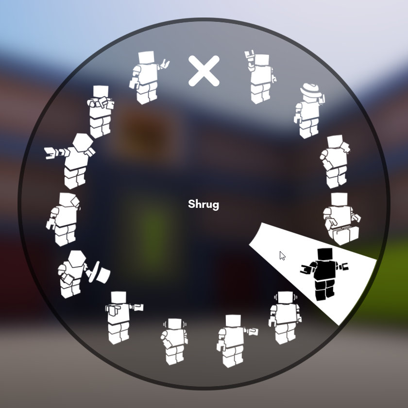 Emote wheel