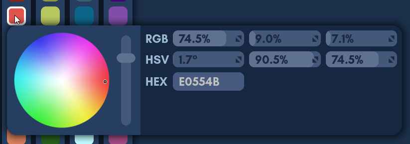 Color picker window