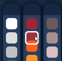 A color being deleted