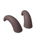 Head accessory: Curled Horns