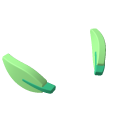 Head accessory: Fins