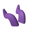 Head accessory: Swept Horns