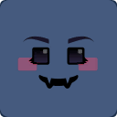 Face Decal: Toothy Mouth Eyelashes Blush