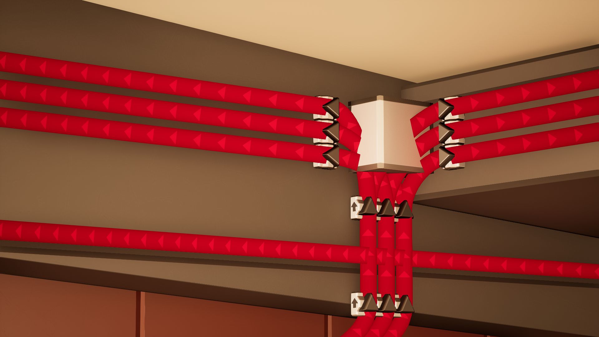 Wires with arrows