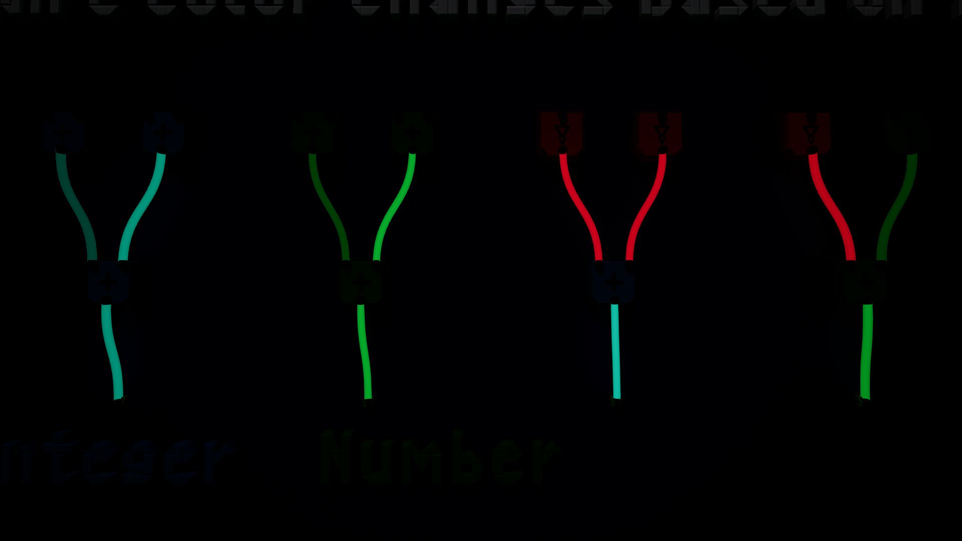 Wires glowing in the dark